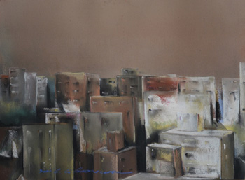 Li Baoxun pastel Galerie Dock Sud