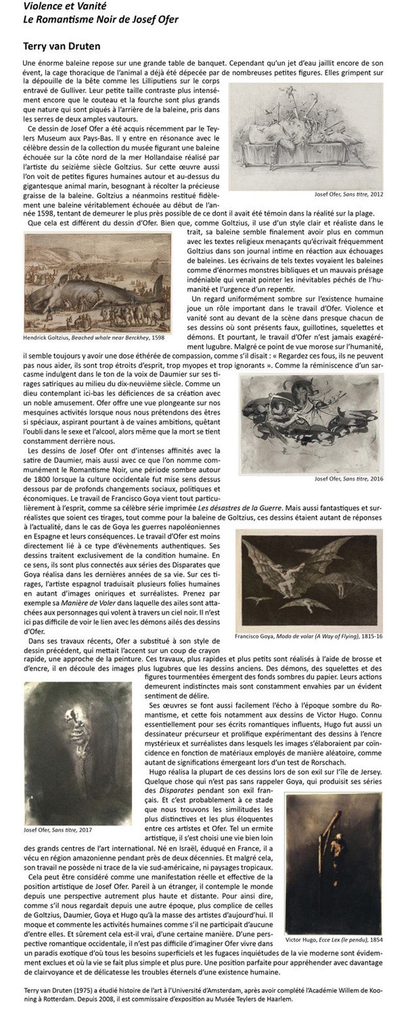Josef Ofer en permanence Galerie Dock Sud Sète